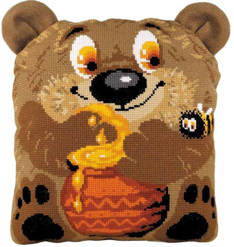 Набор для вышивания Риолис Подушка «Медвежонок» 1590