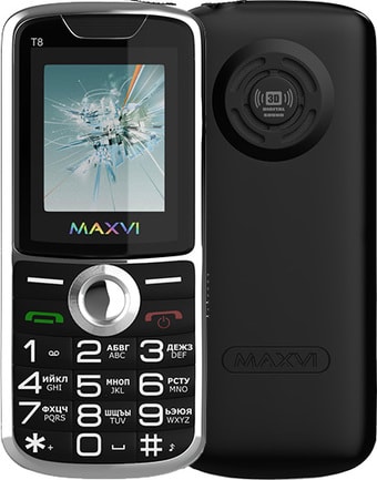 Мобильный телефон Maxvi T8 (черный)