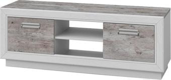 Тумба КМК Мебель 2Д Эстель 0738.25 (шимо светлый/мокка глянец)