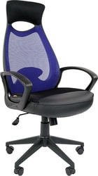 Кресло CHAIRMAN 840 (черный/синий)