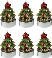 Набор свечей Tkano New Year Essential Green Miracle TK24-NY_CND0005 (6 шт, зеленый/красный)
