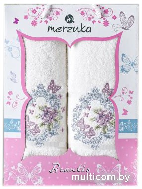 Набор полотенец Merzuka 50x90/70х140 10675 (2 шт, кремовый)