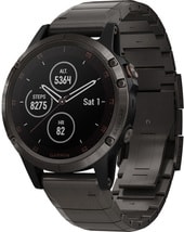 Умные часы Garmin Fenix 5S Plus Sapphire (титановый серый/титановый)