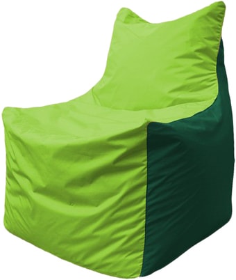 Кресло-мешок Flagman Фокс Ф2.1-185 (салатовый/темно-зеленый)