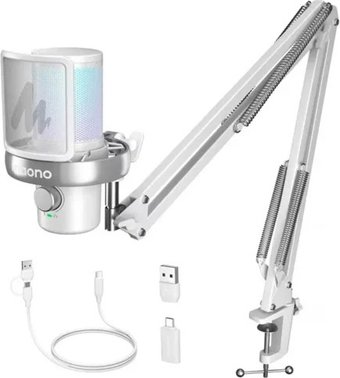 Проводной микрофон Maono DM40 Pro S (белый)