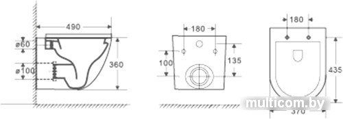 Унитаз WeltWasser Merzbach 004 MT-BL (черный матовый)