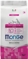 Сухой корм для собак Monge Daily Line Extra Small с курицей (3 кг)