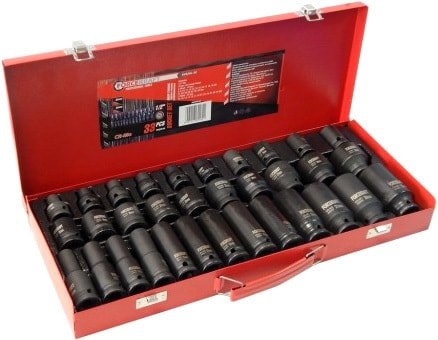 Набор торцевых головок ForceKraft FK-50121E-33 (33 предмета)
