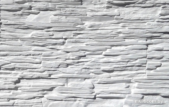 Декоративный камень Polinka Саянский сланец 0100 (белый)