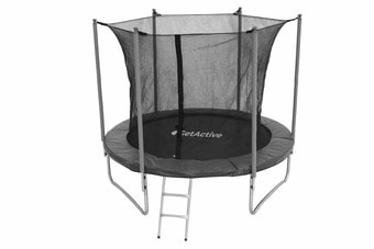 Батут GetActive Jump 10ft-305 см 10360S2N-L с лестницей, сеткой (черный)