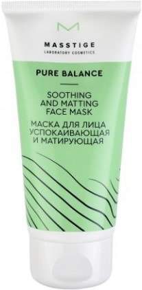Masstige Маска для лица успокаивающая и матирующая Pure Balance 50 мл