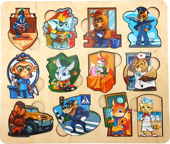 Мозаика/пазл Нескучные игры Кто есть кто? Профессии 8285/52