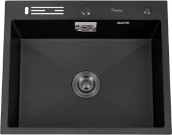 Кухонная мойка Diadonna DS5060BL (с сифоном)