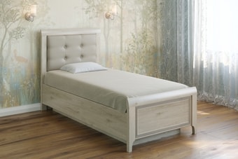 Кровать Лером Карина КР-1035-ГС 90x190 (гикори джексон светлый)