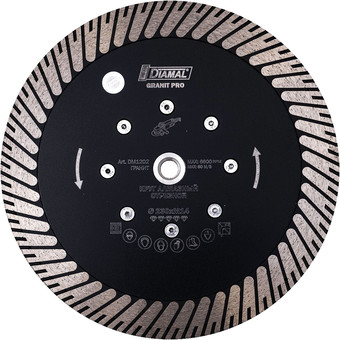 Отрезной диск алмазный Diamal DMA15S350PR