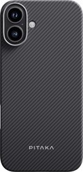 Чехол для телефона Pitaka Ultra-Slim для iPhone 16 (черный)