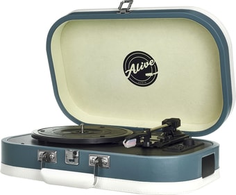 Виниловый проигрыватель Alive audio Vintage (синий)
