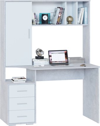 Стол Сокол КСТ-16 (бетон/белый)