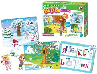 Мозаика/пазл Русский стиль Умные игры на липучках. Времена года 04313