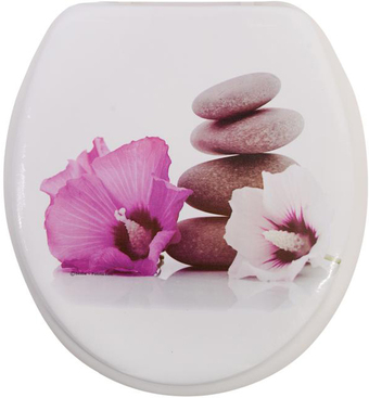 Сиденье для унитаза АкваЛиния RY3052 (орхидея)