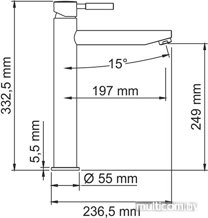Смеситель Wasserkraft Main 4103H