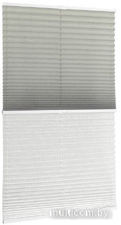 Плиссе Delfa Basic Crush СПШ-35202/3504 Basic Transparent (34x160, серый/белый)