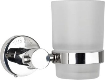 Стакан для зубной щетки и пасты Potato P2006 (хром)