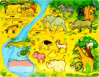 Мозаика/пазл Нескучные игры Африка. Водопой на Лимпопо 7990