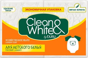 Хозяйственное мыло Duru Clean&White для детского белья 4x120 г