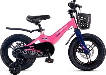 Детский велосипед Maxiscoo Jazz Pro 14 2025 MSC-J1442P (розовый сапфир, разобранный)