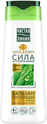 Бальзам Чистая линия Крапива укрепляющий для всех типов волос 380 мл