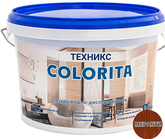 Лазурь Техникс Colorita ВД-АК-1 3 кг (меранти)