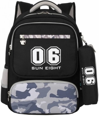 Рюкзак Sun Eight SE-2757 (черный/серый)