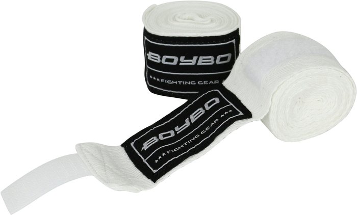 Бинт боксерский BoyBo Хлопок 3.5 м (белый)