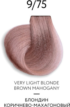 Крем-краска Ollin Professional Color Platinum Collection 9/75 блонд коричнево-махагон 100 мл