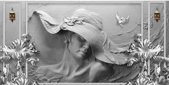 Фотообои Citydecor Барельеф 3D с защитным покрытием 300x150