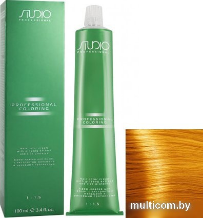 Крем-краска для волос Kapous Professional Studio с женьшенем и рисовыми протеинами S 03 усилитель золотой