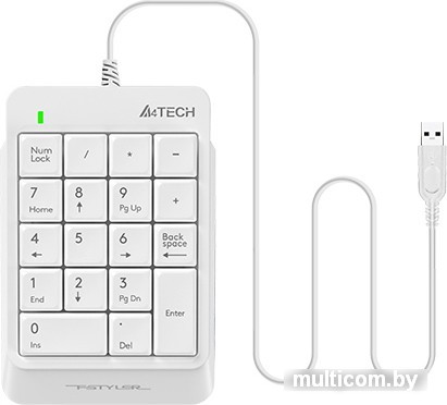 Цифровой блок A4Tech FK13P (белый)