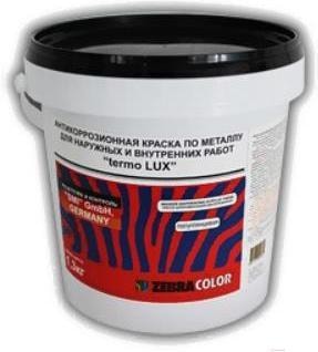 Краска Zebracolor Термо Люкс 3.4кг (белый)