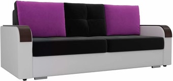 Диван Лига диванов Мейсон 102147 (черный/белый/фиолетовый)