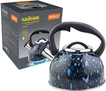 Чайник со свистком Mallony Lacrima (черный)