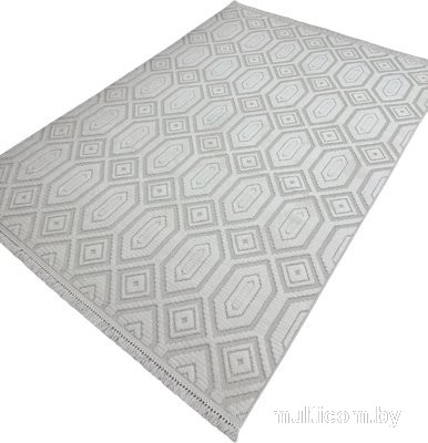 Ковер для жилой комнаты Radjab Carpet Поло Прямоугольник EN 262 12449RK (0.8x1.5, Cream)