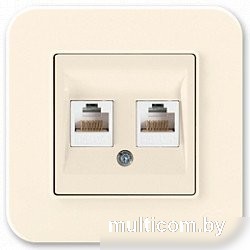 Розетка компьютерная Gunsan 01281200-159391 (кремовый)