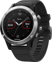 Умные часы Garmin Fenix 5 47mm (серебристый/черный)