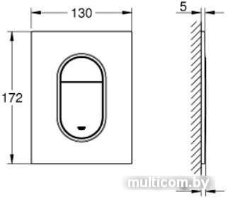 Панель смыва Grohe Arena Cosmopolitan S 37624000 (хром)