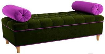 Банкетка Mebelico Глория 1 микровельвет зеленый