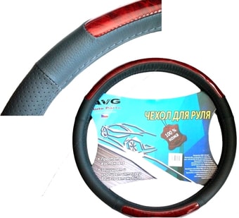 Оплетка на руль AVG 1004B 310040 (черный/серый)