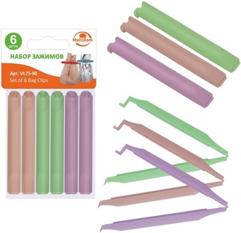 Прищепка/зажим Мультидом VL75-90 (6 шт)