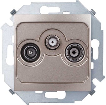 Розетка телевизионная Simon 1591466-034 (шампань)