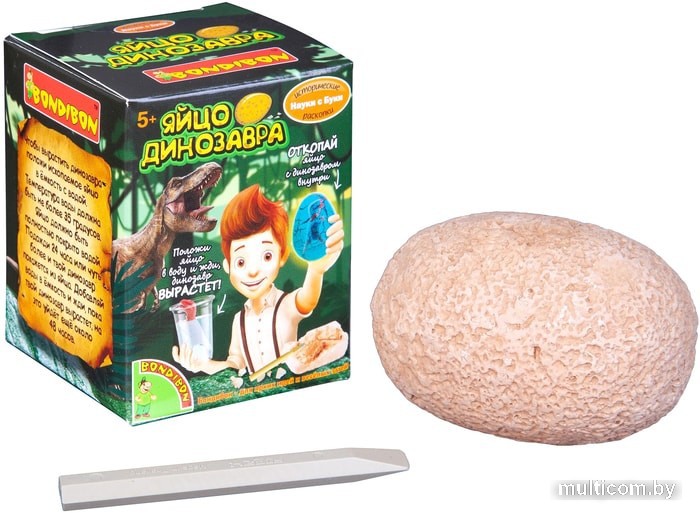 Набор для опытов Bondibon Исторические раскопки Науки с Буки. Яйцо динозавра ВВ4783